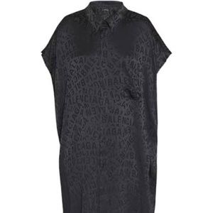 Balenciaga Jacquard Oversized Shirtdress Size 38